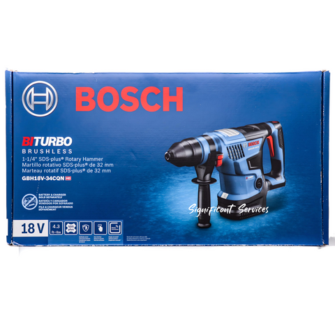 BOSCH GBH18V-34CQN PROFACTORTM 18V Connected-Ready SDS-plus(R) BulldogTM 1-1/4 I