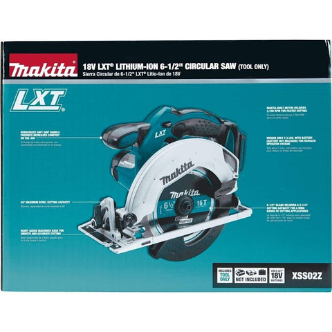 New Makita XSS02Z 18V LXT Lithium-Ion Cordless 6-1/2" Circular Saw