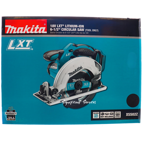 New Makita XSS02Z 18V LXT Lithium-Ion Cordless 6-1/2" Circular Saw