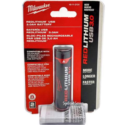 Milwaukee 48-11-2131 Redlithium Rechargeable Flashlight Battery 4V