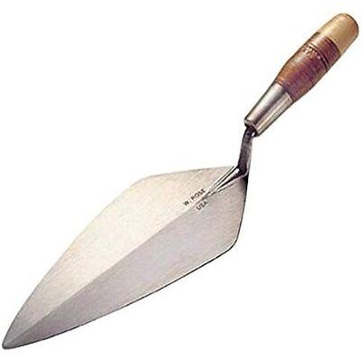 W. Rose RO316-11 1/2 11-1/2" Narrow London Brick Trowel w/Leather Handle