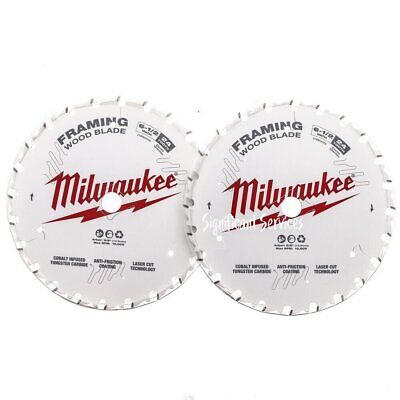 Milwaukee 48-41-0620 6-1/2" 24T High-Performance Framing Circular Saw Blades