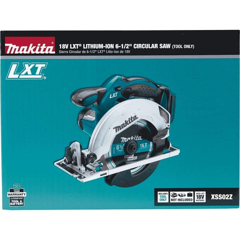 New Makita XSS02Z 18V LXT Lithium-Ion Cordless 6-1/2" Circular Saw