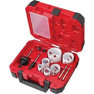 Milwaukee 49-22-4095 10-pc Electricians Hole Dozer Hole Saw Kit