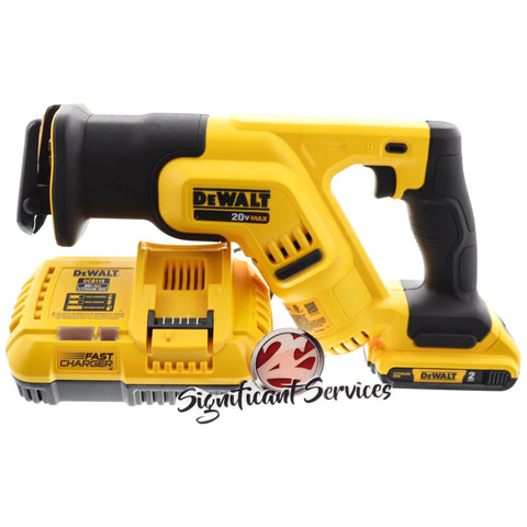 DeWALT DCS387B 20V 20 Volt MAX XR Li - Ion 2.0 Ah Compact Reciprocating Saw Kit - SIGNIFICANTSERVICES.COM