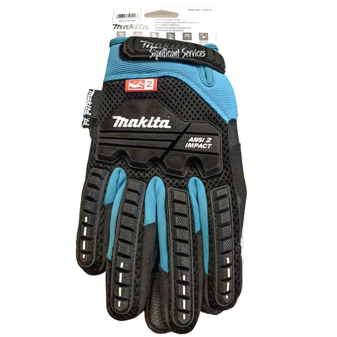 Makita Impact-rated T 04276 ANSI 2 Heavy Duty Demolition Gloves Medium