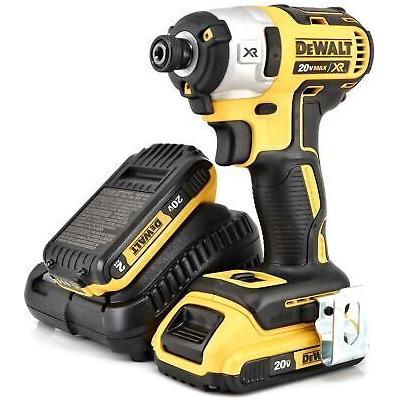 DeWALT DCF887 20V MAX XR 2.0 Ah Li-Ion Brushless 3-Speed 1/4" Impact Drill...