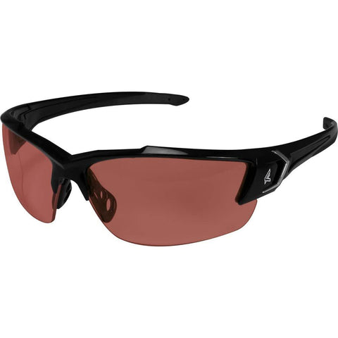 Edge SDK115-G2 Khor G2 Wrap-Around Safety Glasses, Anti-Scratch, Non-Slip, UV 400, Military Grade, ANSI/ISEA & MCEPS Compliant, 5.04" Wide, Black Frame / Copper Lens