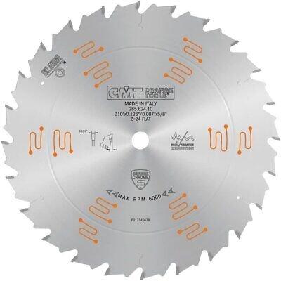 CMT ORANGE TOOLS 285.624.10 Orange Chrome Ripping Blade 10" x T24 Flat Silverr