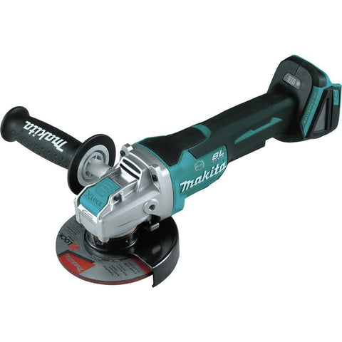 Makita XAG26Z 18V LXT® Lithium-Ion Brushless Cordless 4-1/2” / 5" Paddle Switch X-LOCK Angle Grinder, with AFT®, Tool Only