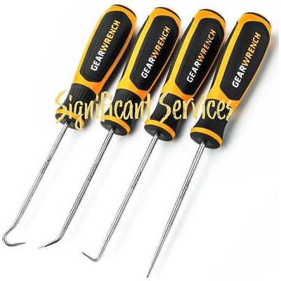 GEARWRENCH 84040H 4 Pc. Mini Hook & Pick Set Dual Composite