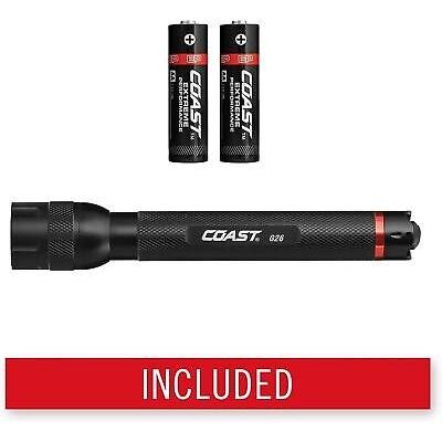 Coast® G26 415 Lumen Bulls-Eye™ Spot Beam LED Flashlight, Batteries Included