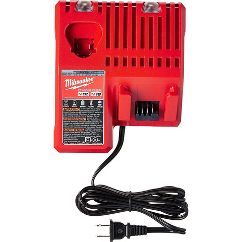 Milwaukee 48-59-1850 M18 RED LITHIUM XC 5.0 Ah Batteries (2) + 48-59-1812 M12...