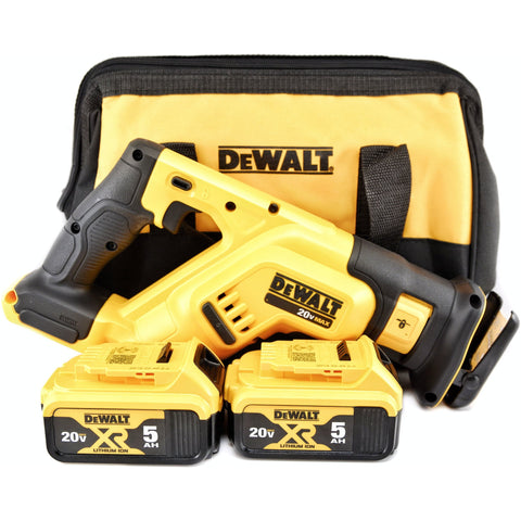 DeWALT DCS387B 20V MAX Li-Ion Compact Reciprocating Saw Sawzall 5.0 Ah Batteries