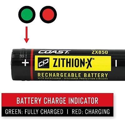 Coast ZX850 ZITHION-X Li-Ion Rechargeable Battery for XP9R XPH30R and TP9R...