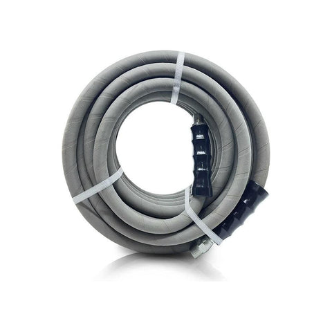 BluShield Aramid Braided Rubber Pressure Washer Hose, 4100 Psi, Handle 250°F Hot & Cold Water, Heavy Duty, 35% Lighter, Flexible (3/8" x 100' Non Marking)