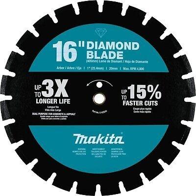 Makita 16" Diamond Blade Segmented Dual Purpose Concrete Combination Masonry Saw