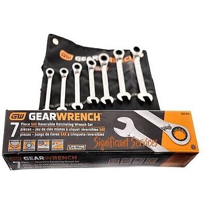 GearWrench 9567RN 7 Piece Combination Wrench Set, 3/8 - 3/4" 6-Point