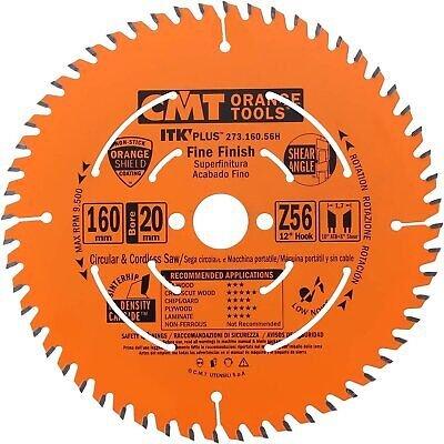 CMT Orange Tools 273.160.56H ITK Plus FINE Finish Saw Blade HW...