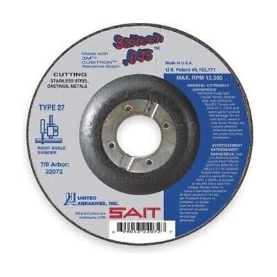 UNITED ABRASIVES-SAIT 22068 Abrasive Cut-Off Wheel T27 4 in. 5/8 in. 50 pack