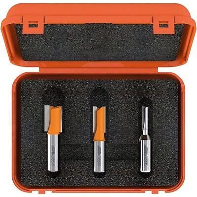 CMT 811.501.11 3-Piece Plywood Groove 1/2-Inch Shank Router Bit Set