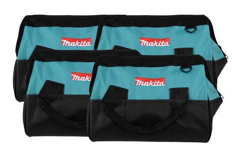 MAKITA Contractor Tool Bag Storage Case Outside Pockets 14” x 11” x 9” Strap 4PK