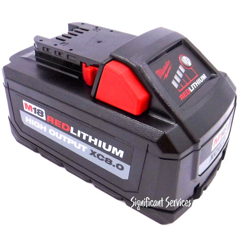 Milwaukee 48-11-1880 M18 REDLITHIUM HIGH OUTPUT 18v 8.0 Ah Lithium-Ion Battery Pack