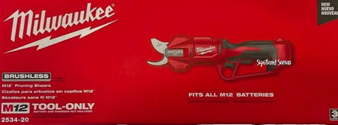 Milwaukee 2534-20 M12 Brushless Pruning Shears 12 Volt NEW IN BOX