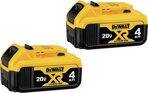 DEWALT 20V MAX* XR Battery, 4.0-Ah, 2-Pack (DCB204-2) , Black