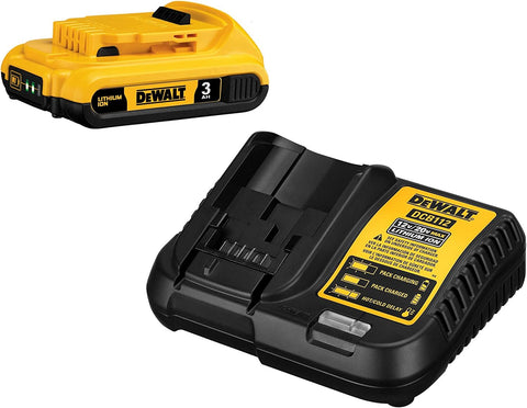 DEWALT 20V MAX Battery Pack with Charger, 3 Ah, Extra Long Run Time (DCB230C)