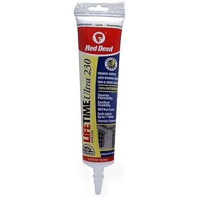 Red Devil 0705 Lifetime Ultra Elastomeric Acrylic Latex Sealant Clear