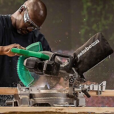 Metabo HPT C1810DFAQ4 18V MultiVolt Cordless 10 Inch Single Bevel Miter Saw BSL1