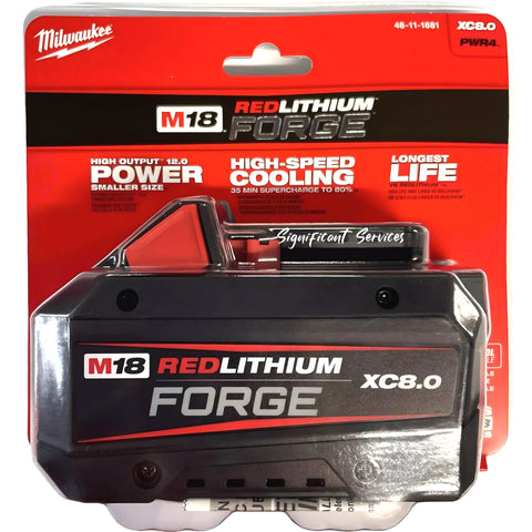 New Milwaukee 48-11-1881 M18 REDLITHIUM FORGE XC8.0 Battery Pack