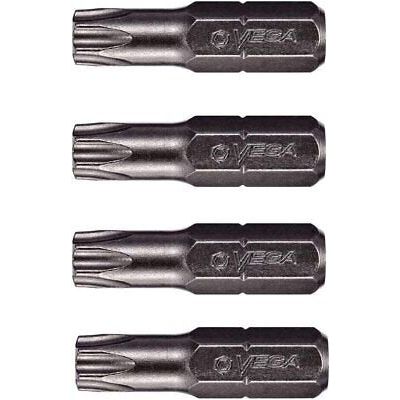 VEGA T30 TORX Security Bits. Professional Grade ï¿½ Inch Hex Shank TORX T-30 S2