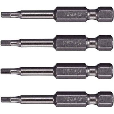 VEGA 7/32" Hex Power Bits. Professional Grade ¼ Inch Hex Shank 7/32", 2 Inch...