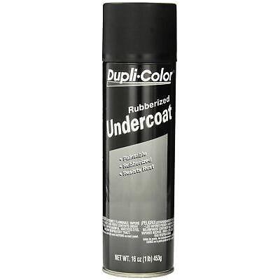 Dupli-Color EUC101A00 Paintable Rubberized Undercoat - 16 oz., Black