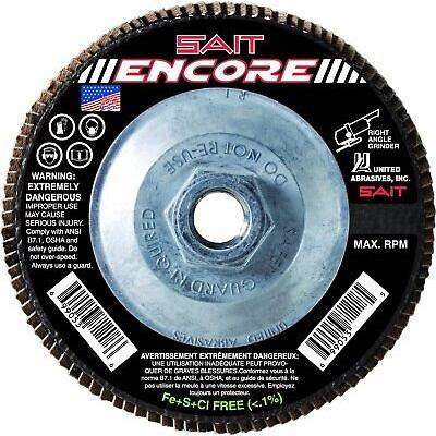 United Abrasives-SAIT 71235 Type 27 Encore Flap Disc, 5-Inch x 5/8-11-Inch Z...