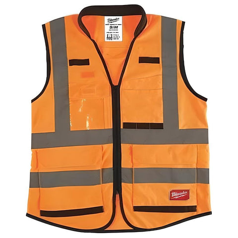 Milwaukee 48-73-5051 Orange High Visibility Performance Safety Vest S/M