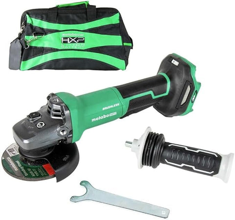 Metabo HPT 36V MultiVolt™ 4-1/2-Inch Cordless Angle Grinder | Tool Only - No Battery | Paddle Switch | 1,500 Watt | Variable Speed | Optional AC Adapter | G3612DVFQ6