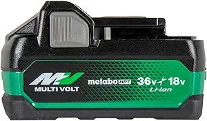 Metabo HPT 18V/36V MultiVolt™ Battery | 2.5Ah / 5.0Ah | 4-Stage Fuel Gauge | Drop and Water Protection | 380083M