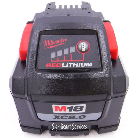 Milwaukee 48-11-1880 M18 REDLITHIUM HIGH OUTPUT 18v 8.0 Ah Lithium-Ion Battery Pack