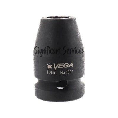 Vega M31001 Magnetic 1/2 in Square Drive 10mm Impact Socket, 1 Each