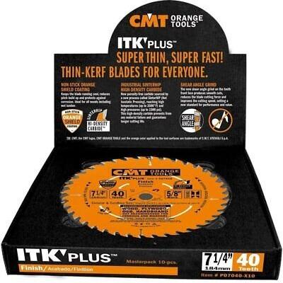 CMT P07060 ITK Plus Ultra Finish Saw Blade, 7-1/4 x 60 Teeth, 10° ATB+Shear...