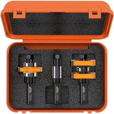CMT 800.625.11 Adjustable Tongue and Groove Bit Set for Mission Style Cabinet...