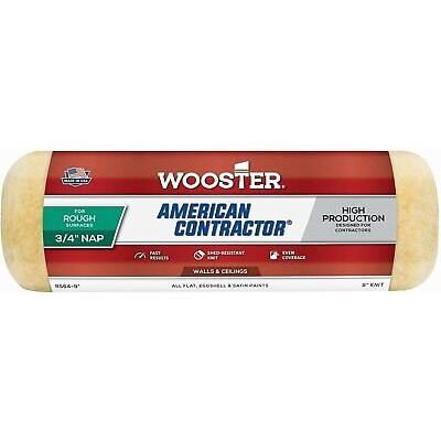 Wooster Brush R564 9 inch American Contractor 3/4 inch Nap Paint Roller - Pack o