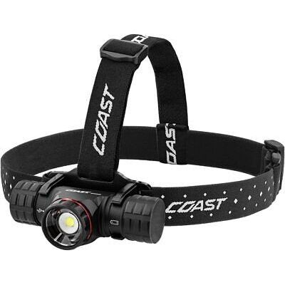 Coast XPH34R 2075 Lumen USB-C Rechargeable LED Headlamp Twist Focus PURE Beam