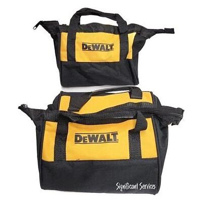 DeWALT Heavy Duty Ballistic Nylon Small Zipper 9" Tool Carry Bag Pouch 2-pack