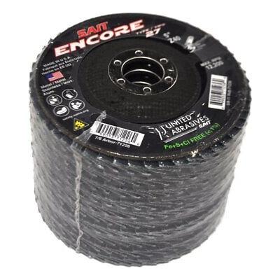 United Abrasives-SAIT 71226 Type 27 Encore Flap Disc, 5-Inch x 7/8-Inch Z 40X, 1